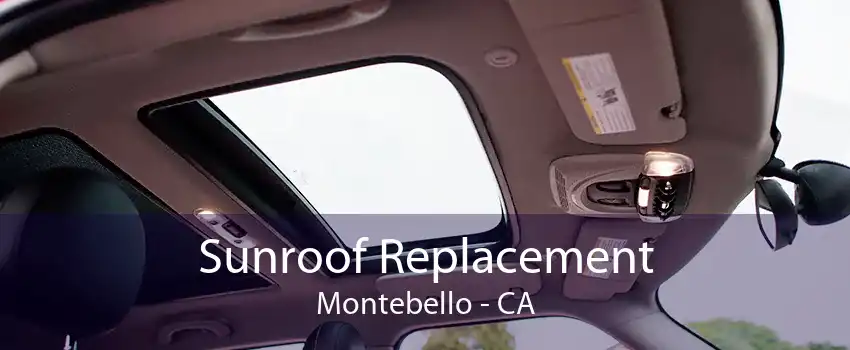 Sunroof Replacement Montebello - CA